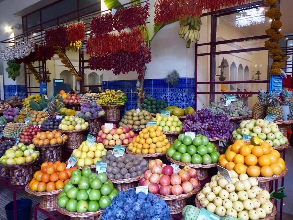 Madeira in November - fruit stall