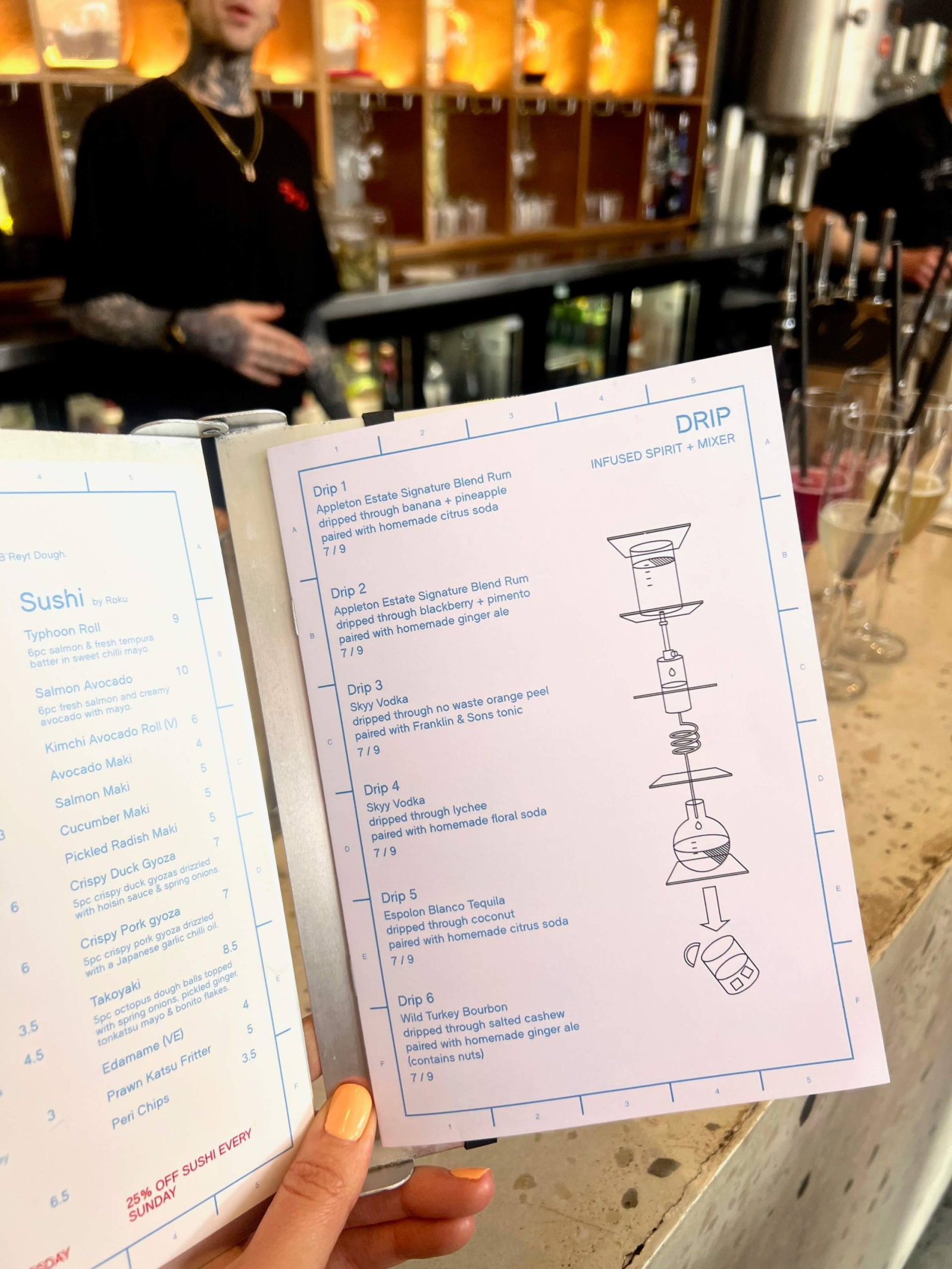 Factory Floor Sheffield Menu Drip Cocktails